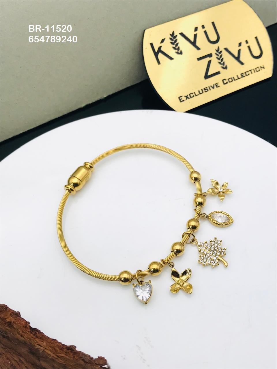 br 11520.jpeg BR-11520 Anti-Tarnish Stainless Steel Charms Style Bracelet from Kiyu Ziyu by Zyra Creation