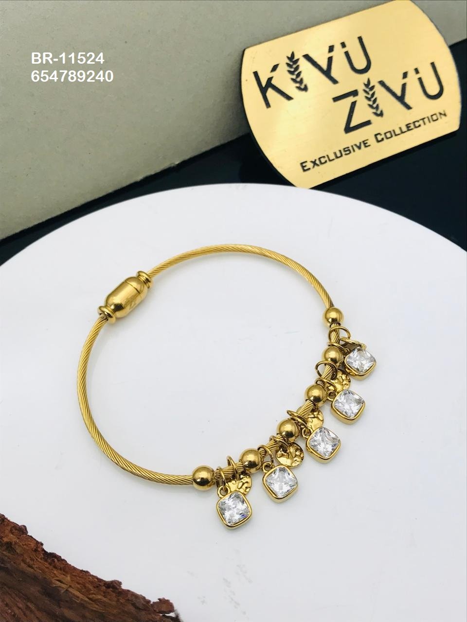 br 11524.jpeg BR-11524 Anti-Tarnish Stainless Steel Charms Style Bracelet from Kiyu Ziyu by Zyra Creation