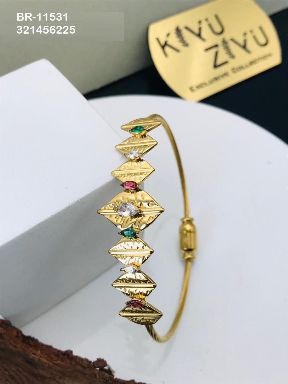 br 11531.jpeg BR-11531 Anti-Tarnish Stainless Steel Bracelet from Kiyu Ziyu by Zyra Creation