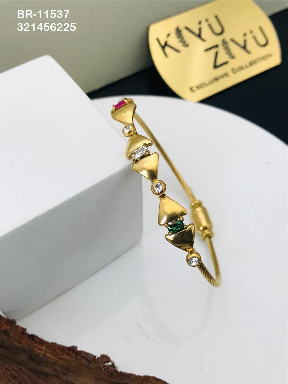 br 11537.jpeg BR-11537 Anti-Tarnish Stainless Steel Bracelet from Kiyu Ziyu by Zyra Creation