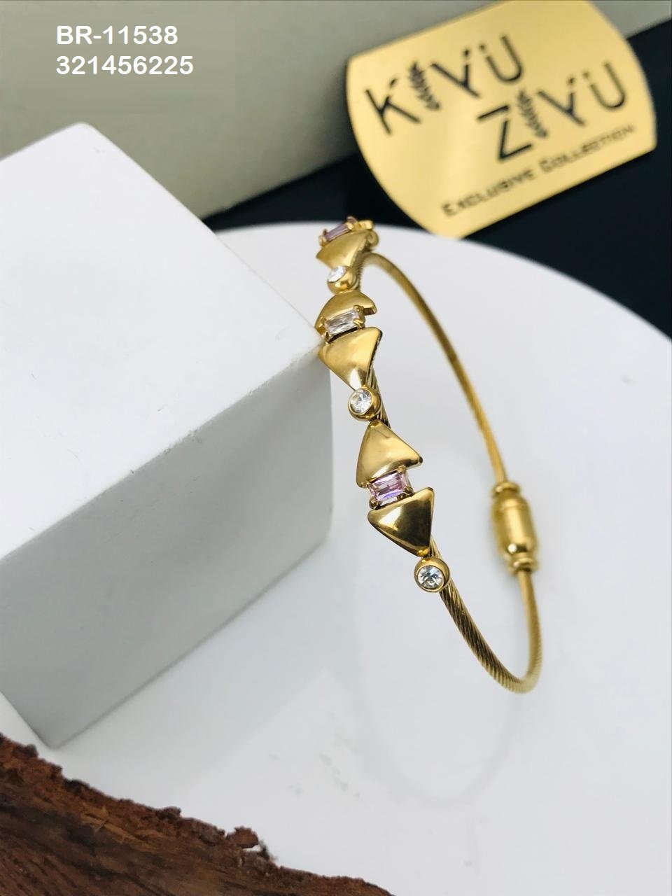br 11538.jpeg BR-11538 Anti-Tarnish Stainless Steel Bracelet from Kiyu Ziyu by Zyra Creation