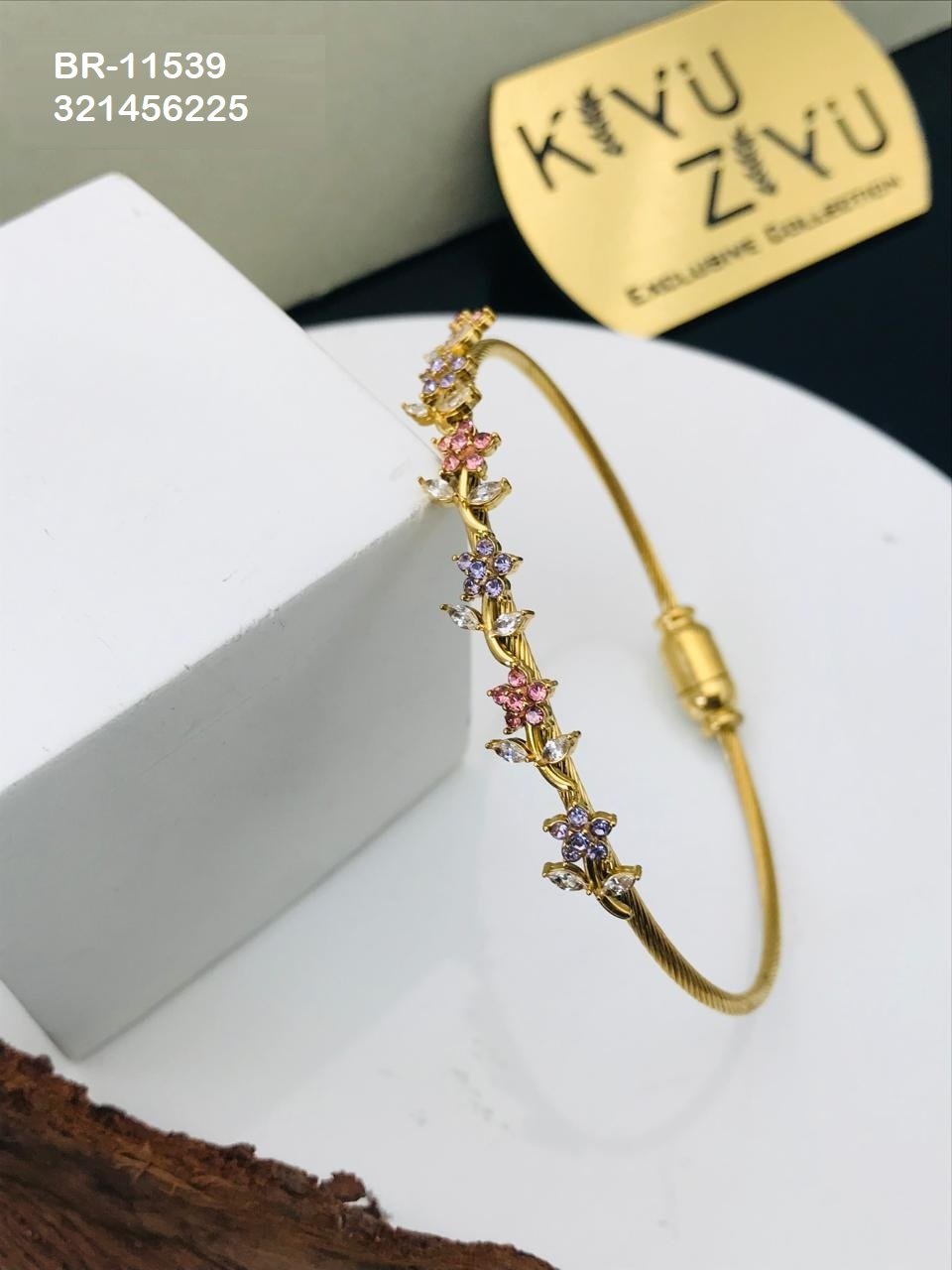 br 11539.jpeg BR-11539 Anti-Tarnish Stainless Steel Bracelet from Kiyu Ziyu by Zyra Creation