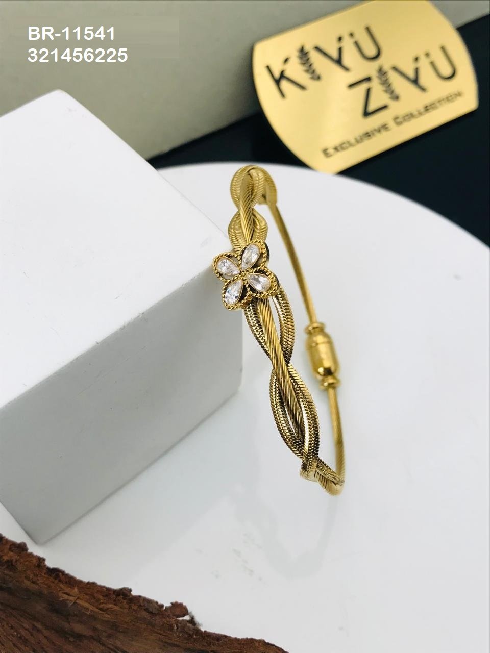 br 11541.jpeg BR-11541 Anti-Tarnish Stainless Steel Bracelet from Kiyu Ziyu by Zyra Creation