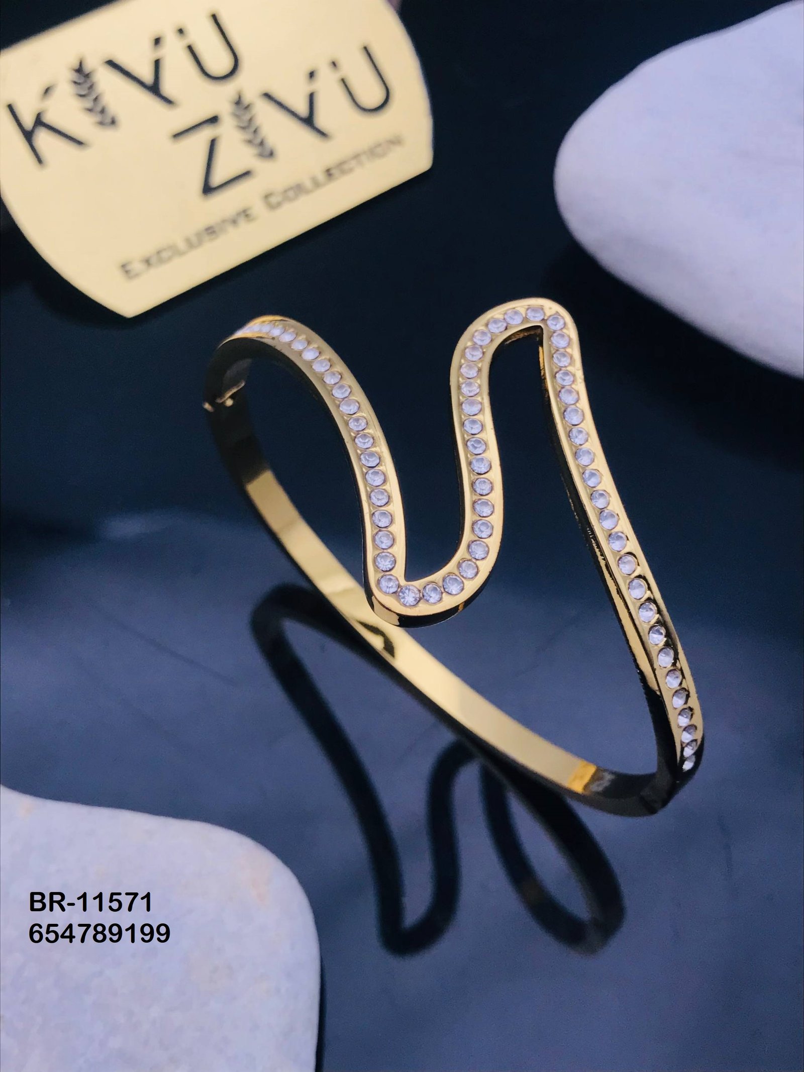 br 11571.jpg BR-11571 Anti-Tarnish Stainless Steel KADA from Kiyu Ziyu by Zyra Creation