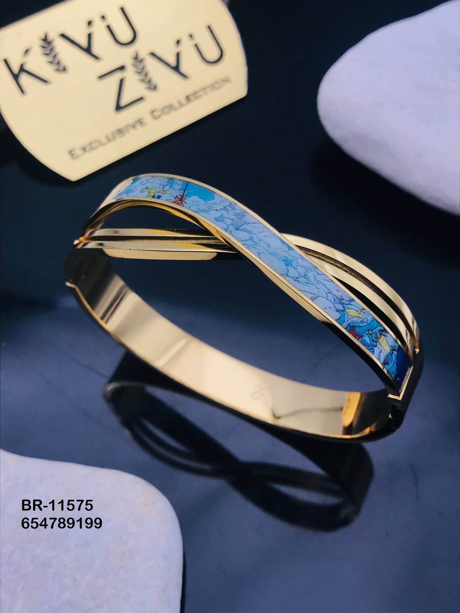 br 11575.jpg BR-11575 Anti-Tarnish Stainless Steel KADA from Kiyu Ziyu by Zyra Creation