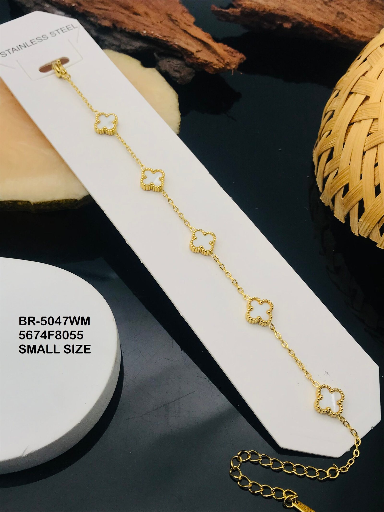 br 5047wm.jpg BR-5047WM Anti-Tarnish Stainless Steel Chain Bracelets from Kiyu Ziyu by Zyra Creation