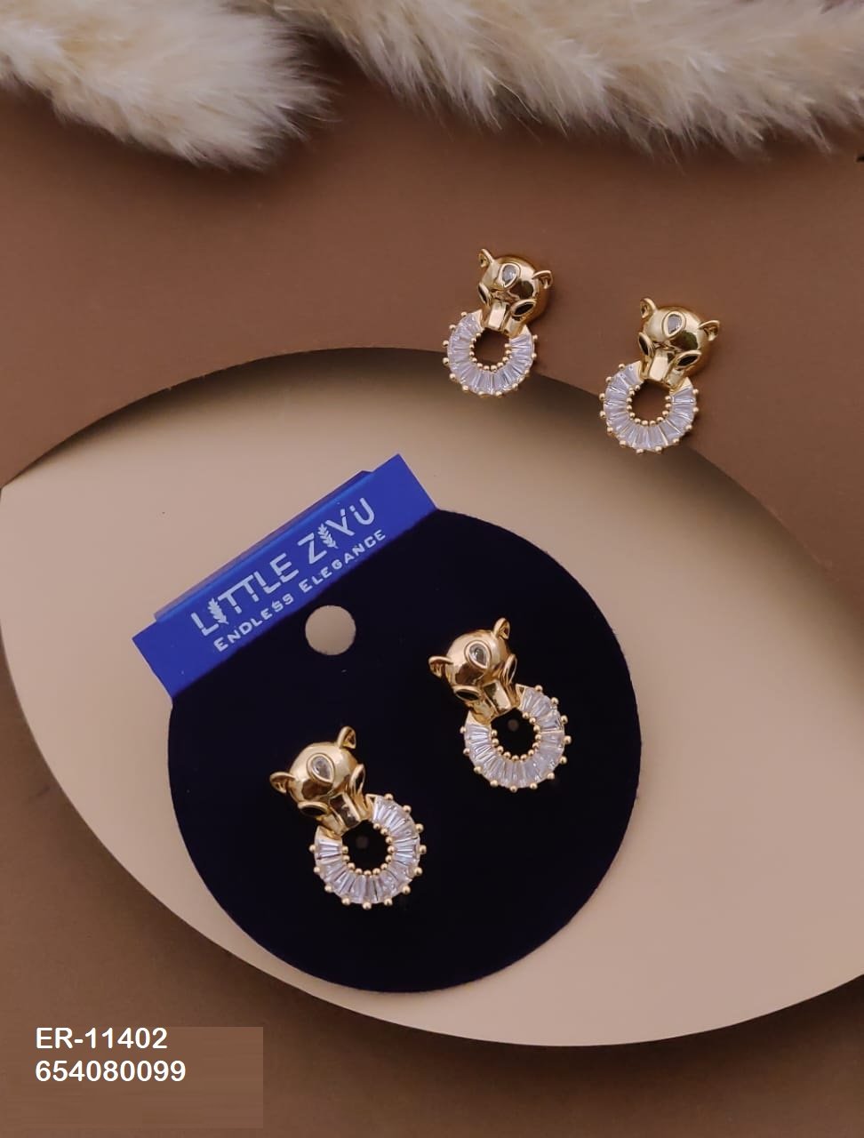 er 11402.jpeg ER-11402 Anti-Tarnish Imported Earrings from Kiyu Ziyu by Zyra Creation
