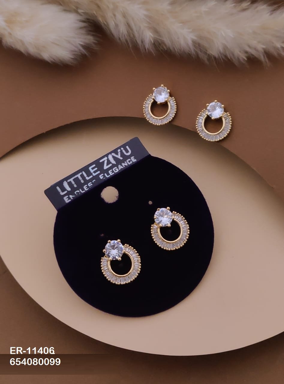 er 11406.jpeg ER-11406 Anti-Tarnish Imported Earrings from Kiyu Ziyu by Zyra Creation