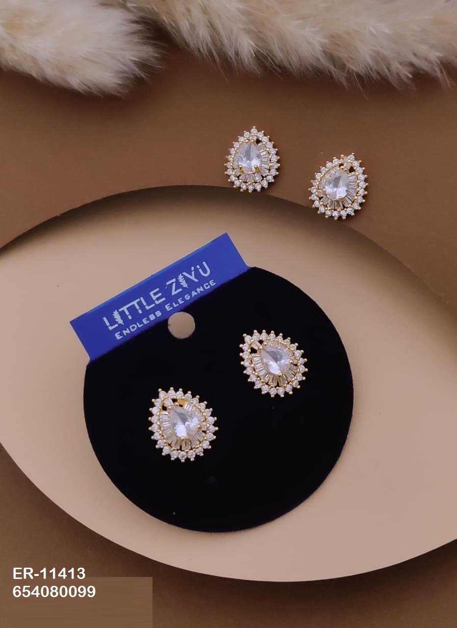 er 11413.jpeg ER-11413 Anti-Tarnish Imported Earrings from Kiyu Ziyu by Zyra Creation