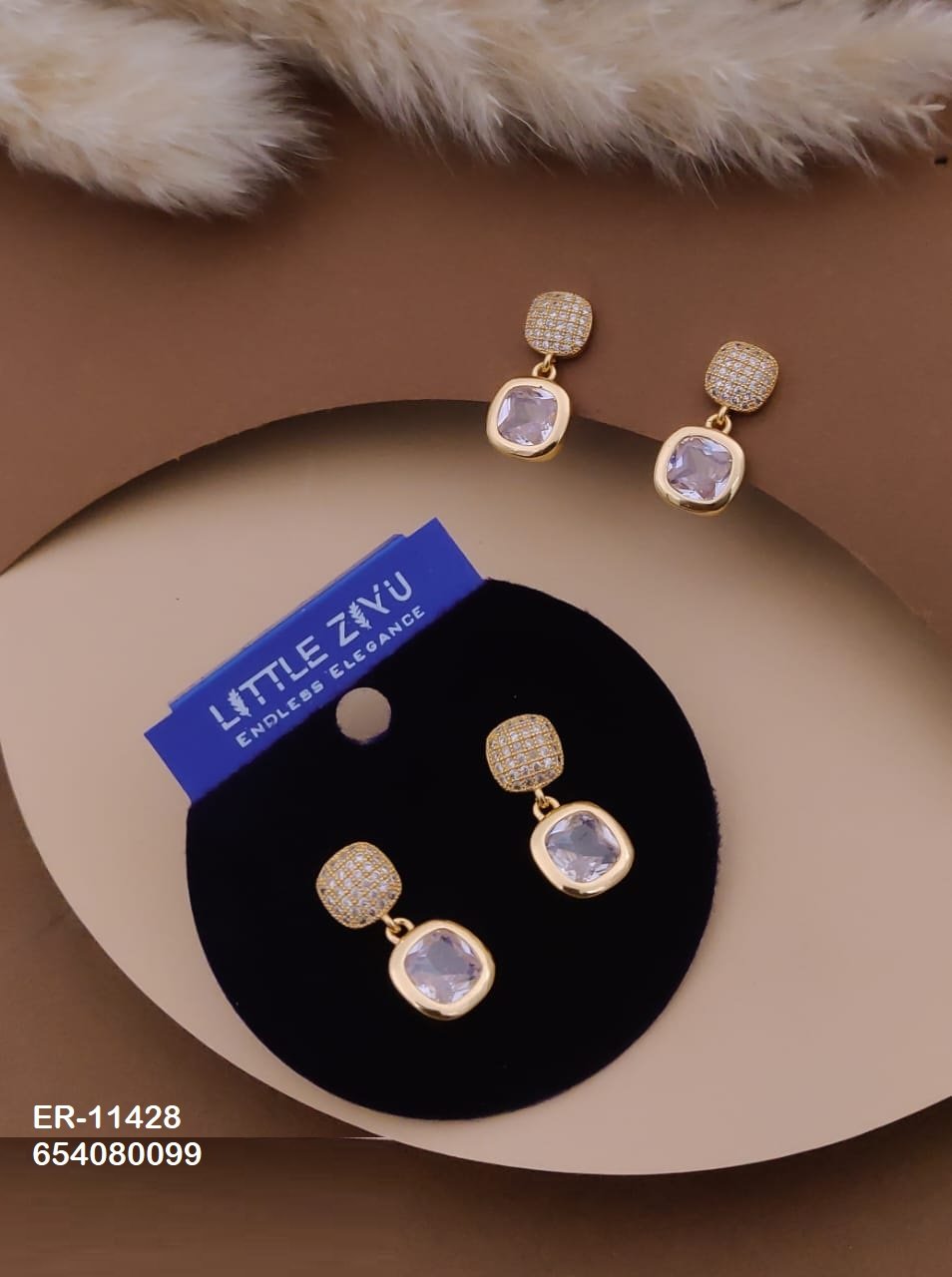 er 11428.jpeg ER-11428 Anti-Tarnish Imported Earrings from Kiyu Ziyu by Zyra Creation