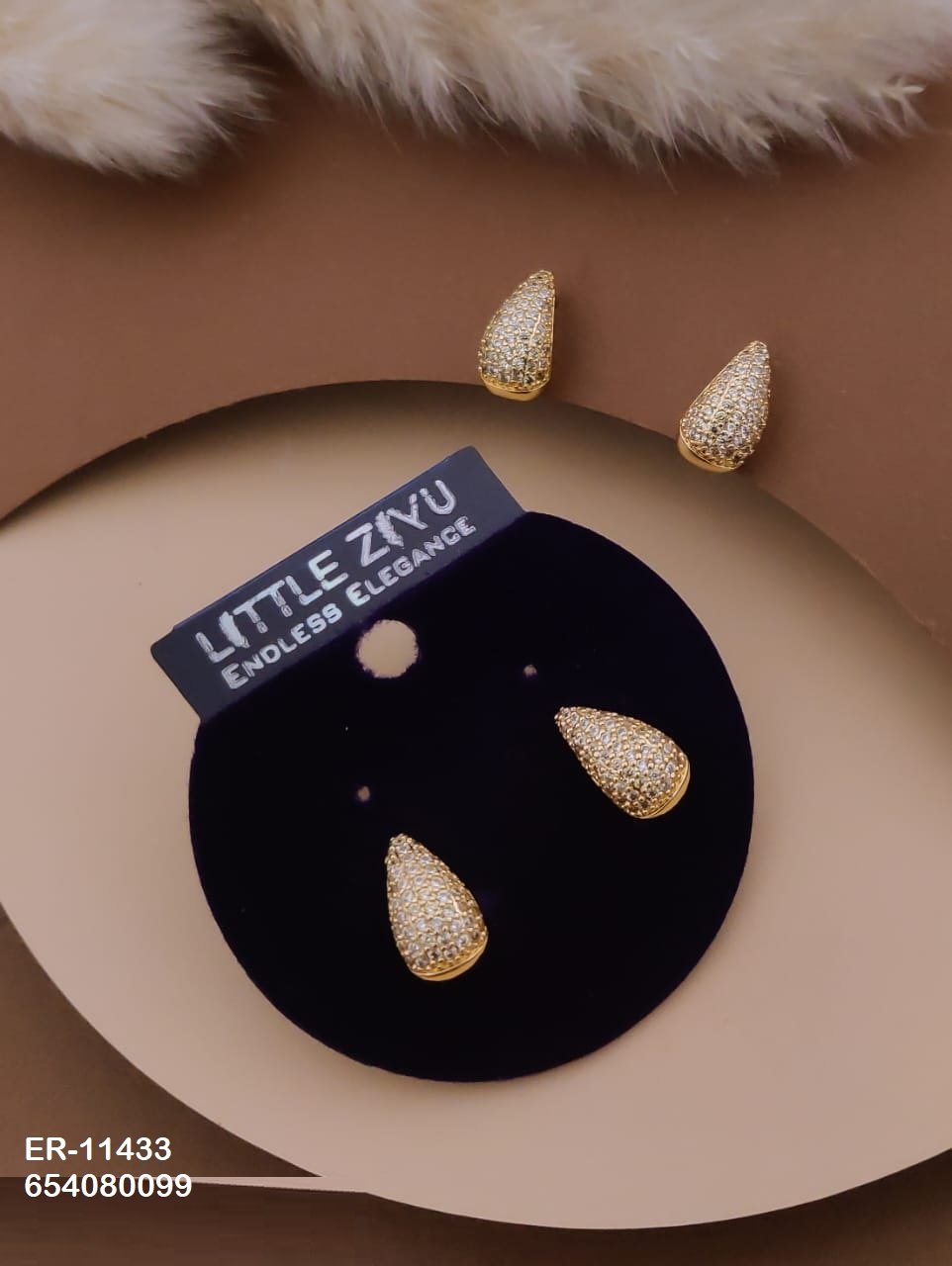 er 11433.jpeg ER-11433 Anti-Tarnish Imported Earrings from Kiyu Ziyu by Zyra Creation