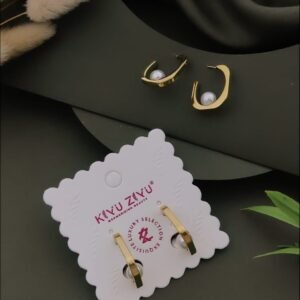 ER-11436 Anti-Tarnish Stainless Steel Earrings from Kiyu Ziyu by Zyra Creation
