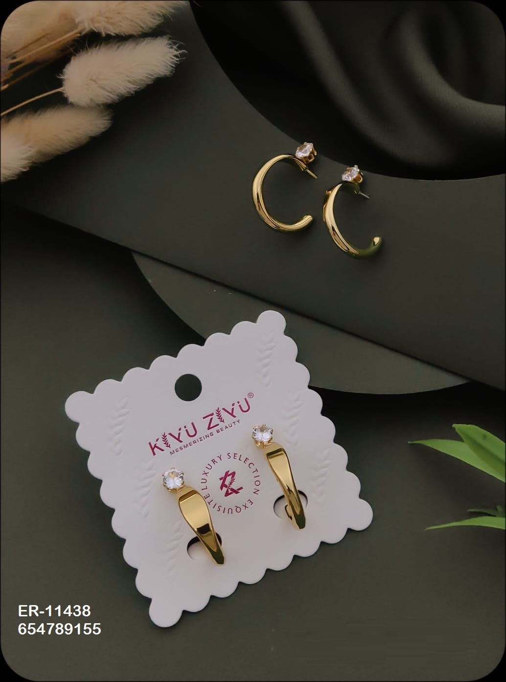 er 11438.jpeg ER-11438 Anti-Tarnish Stainless Steel Earrings from Kiyu Ziyu by Zyra Creation