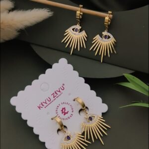 ER-11439 Anti-Tarnish Stainless Steel Earrings from Kiyu Ziyu by Zyra Creation