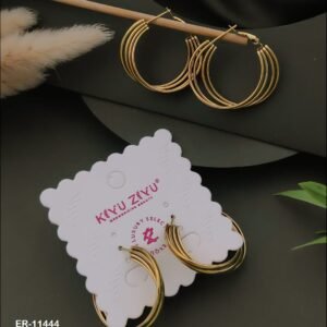 ER-11444 Anti-Tarnish Stainless Steel Earrings from Kiyu Ziyu by Zyra Creation