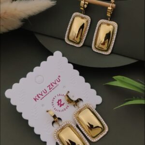 ER-11445 Anti-Tarnish Stainless Steel Earrings from Kiyu Ziyu by Zyra Creation
