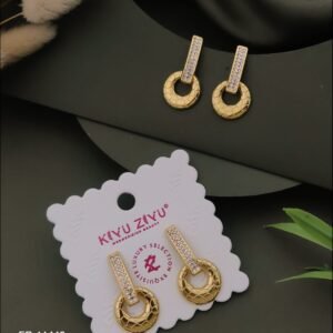ER-11449 Anti-Tarnish Stainless Steel Earrings from Kiyu Ziyu by Zyra Creation