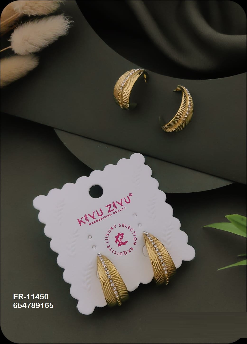 er 11450.jpeg ER-11450 Anti-Tarnish Stainless Steel Earrings from Kiyu Ziyu by Zyra Creation