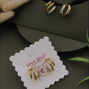 ER-11455 Anti-Tarnish Stainless Steel Earrings from Kiyu Ziyu by Zyra Creation
