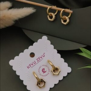 ER-11456 Anti-Tarnish Stainless Steel Earrings from Kiyu Ziyu by Zyra Creation