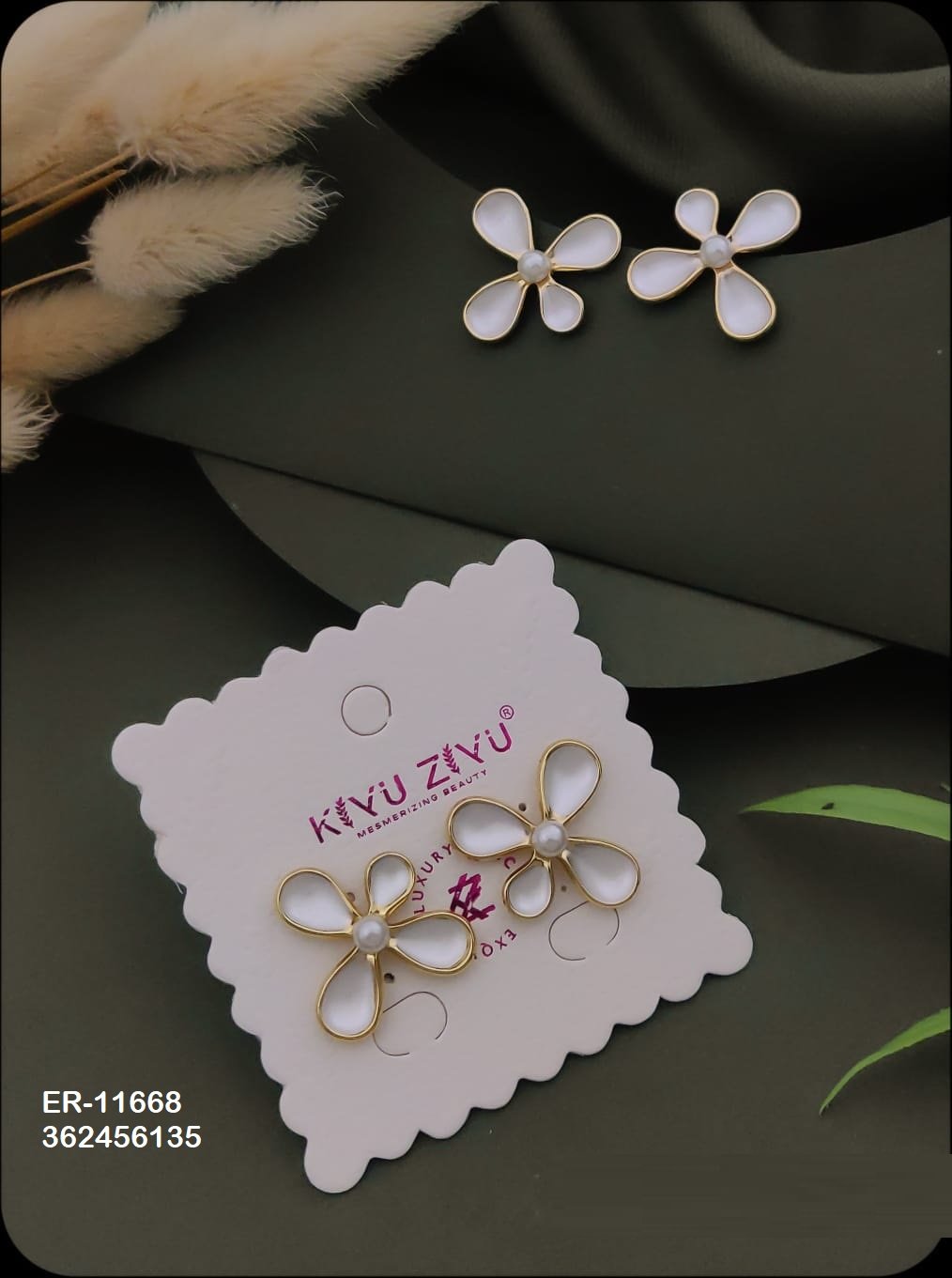 er 11668.jpeg ER-11668 Anti-Tarnish Stainless Steel Earrings from Kiyu Ziyu by Zyra Creation