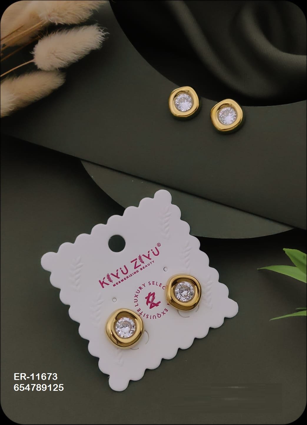 er 11673.jpeg ER-11673 Anti-Tarnish Stainless Steel Earrings from Kiyu Ziyu by Zyra Creation