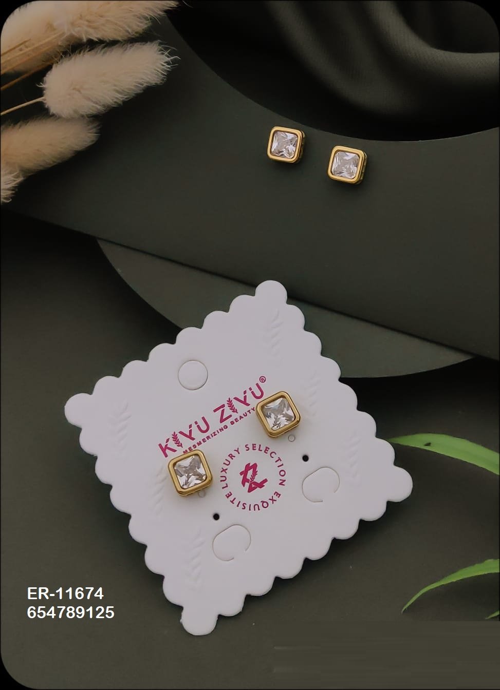 er 11674.jpeg ER-11674 Anti-Tarnish Stainless Steel Earrings from Kiyu Ziyu by Zyra Creation