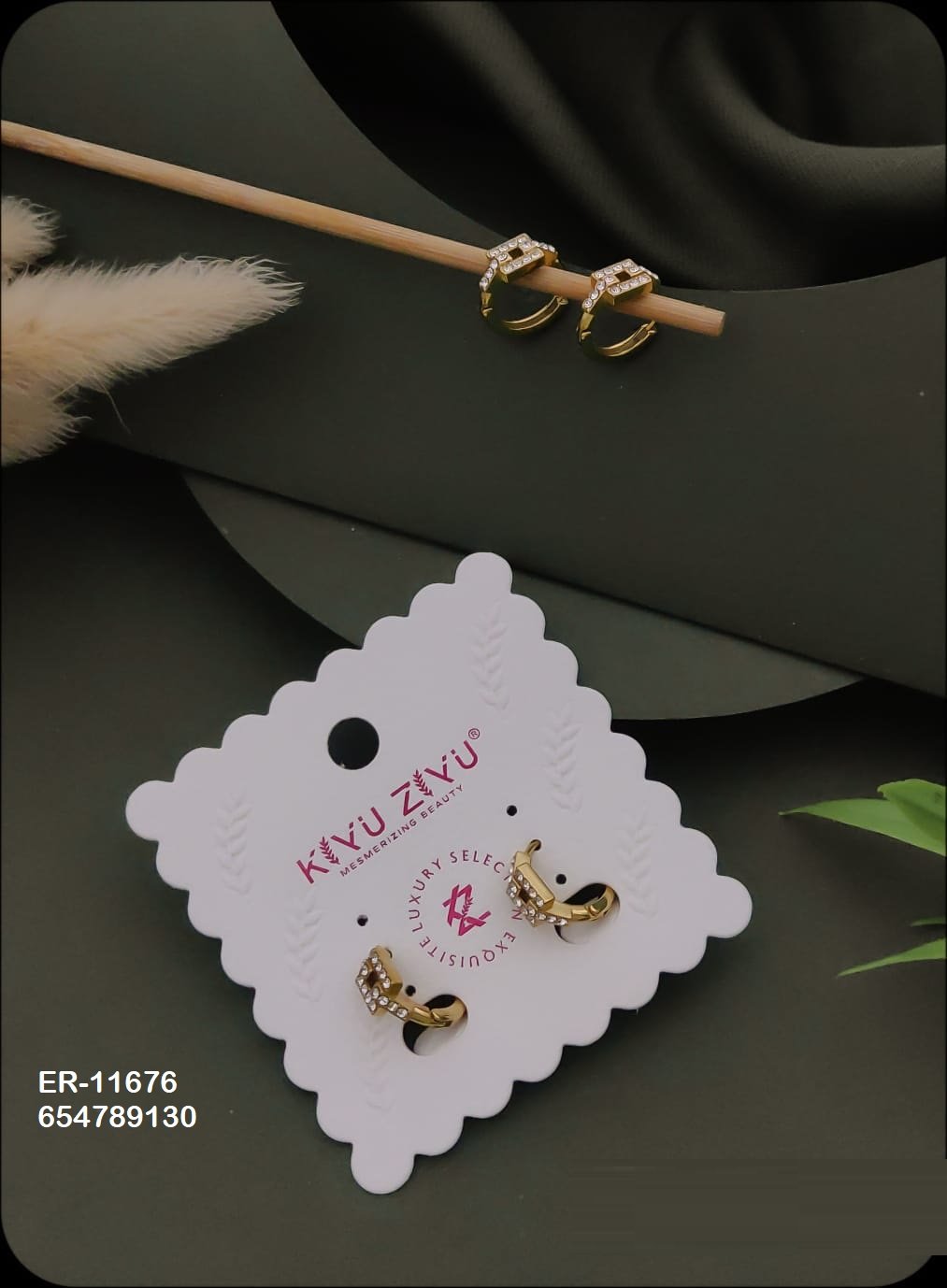 er 11676.jpeg ER-11676 Anti-Tarnish Stainless Steel Earrings from Kiyu Ziyu by Zyra Creation