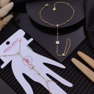 HAND-234 Anti-Tarnish Stainless Steel Hand Chain from Kiyu Ziyu by Zyra Creation