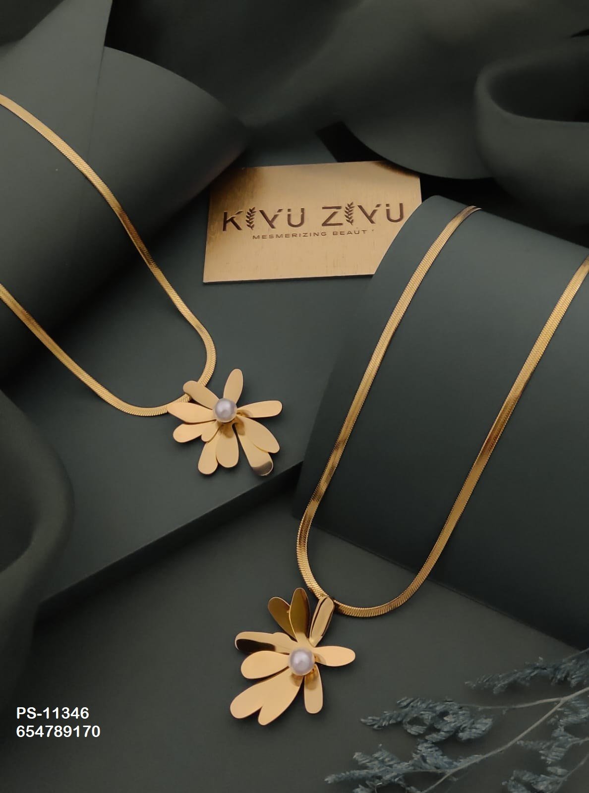 ps 11346.jpg PS-11346 Anti-Tarnish Stainless Steel Western Necklace from Kiyu Ziyu by Zyra Creation