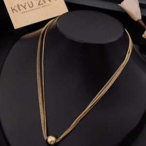 PS-11557 Anti-Tarnish Stainless Steel Layer Necklace from Kiyu Ziyu by Zyra Creation