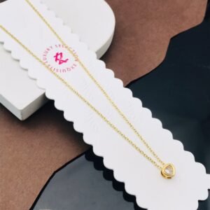 PS-11587 Anti-Tarnish Stainless Steel Necklace Under 99 from Kiyu Ziyu by Zyra Creation