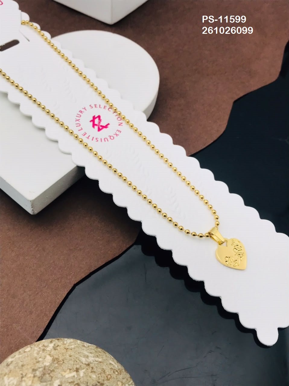 ps 11599.jpeg PS-11599 Anti-Tarnish Stainless Steel Necklace Under 99 from Kiyu Ziyu by Zyra Creation