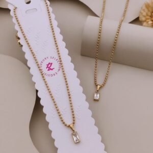 PS-11607 Anti-Tarnish Stainless Steel Necklace Under 99 from Kiyu Ziyu by Zyra Creation