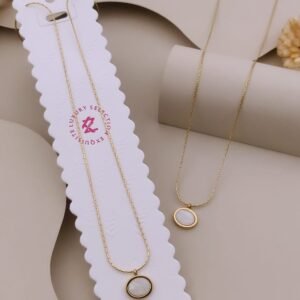 PS-11609 Anti-Tarnish Stainless Steel Necklace Under 99 from Kiyu Ziyu by Zyra Creation
