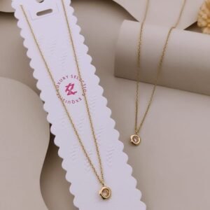 PS-11614 Anti-Tarnish Stainless Steel Necklace Under 99 from Kiyu Ziyu by Zyra Creation