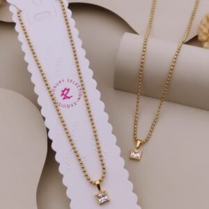 PS-11616 Anti-Tarnish Stainless Steel Necklace Under 99 from Kiyu Ziyu by Zyra Creation